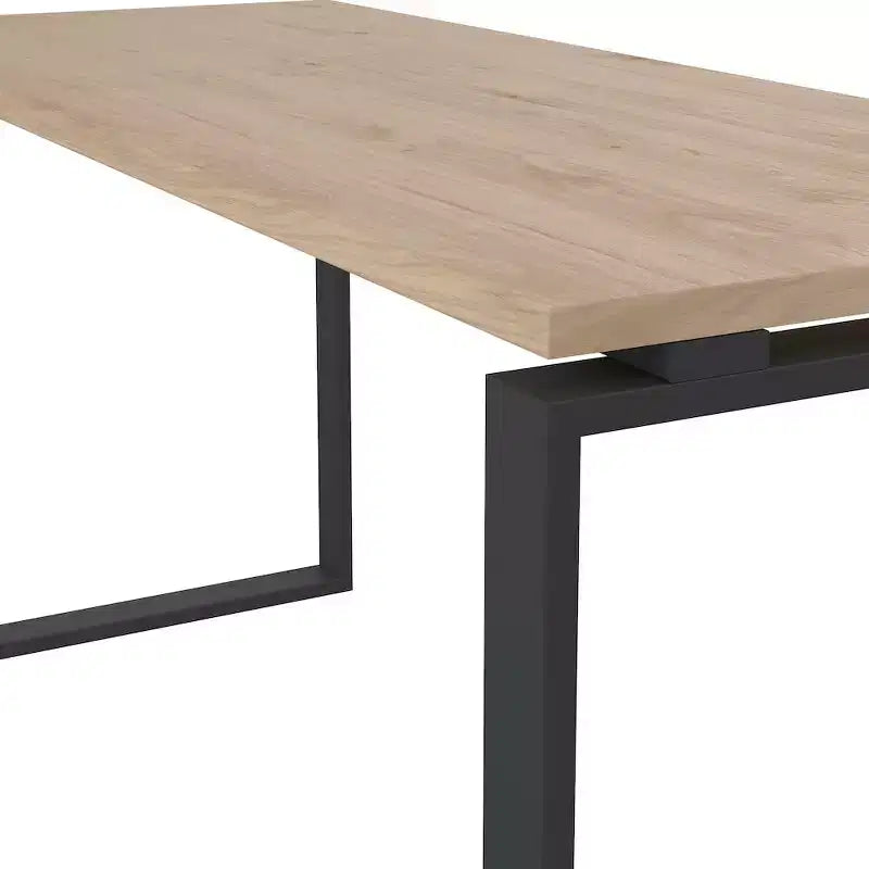 Hickory/Matte Grey, Writing Desk, 59 in., 1-Person