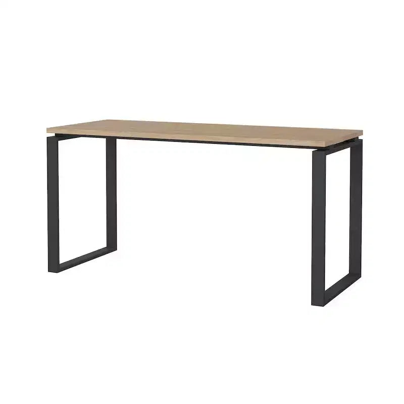 Hickory/Matte Grey, Writing Desk, 59 in., 1-Person
