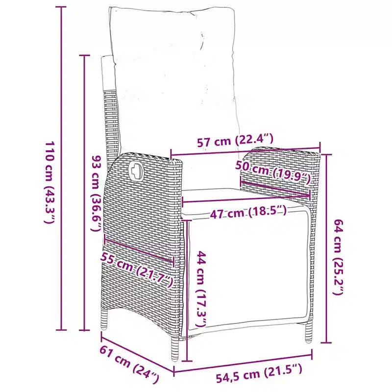 vidaXL Ensemble de salle à manger de jardin avec coussins 5 pcs gris résine tressée