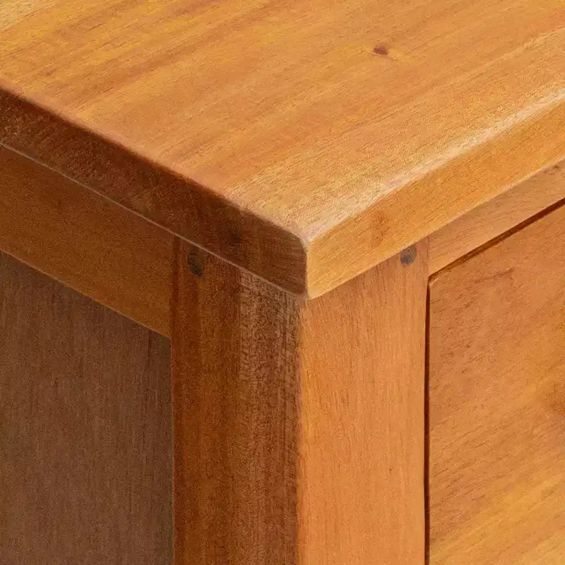 Natural Mahogany 7-Drawer Tall Chest – Rustic Style