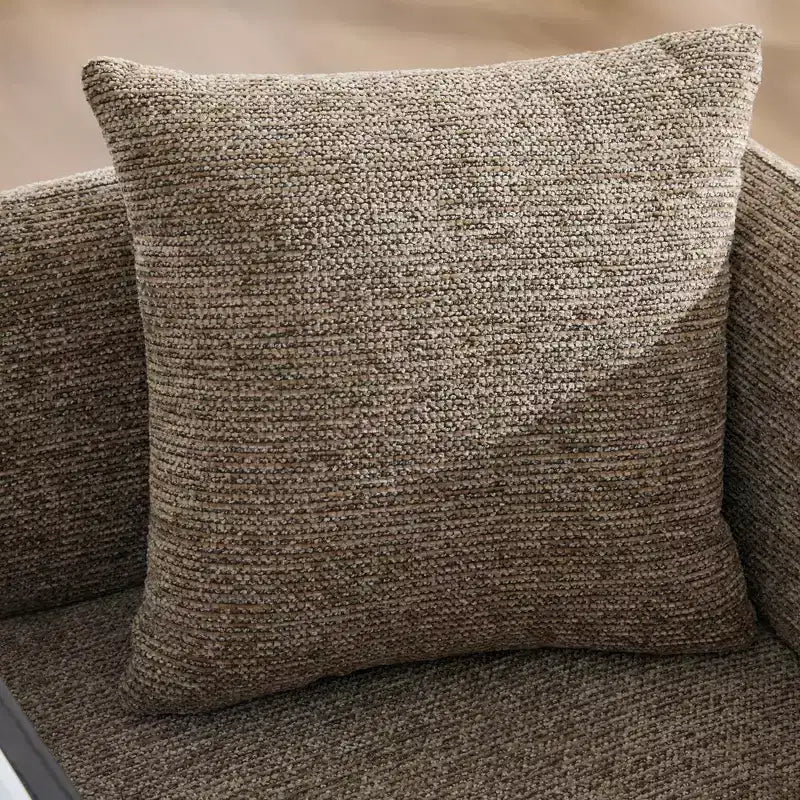 Chenille Upholstered Accent Chair with Side Table, Single Seat, Multiple Colors