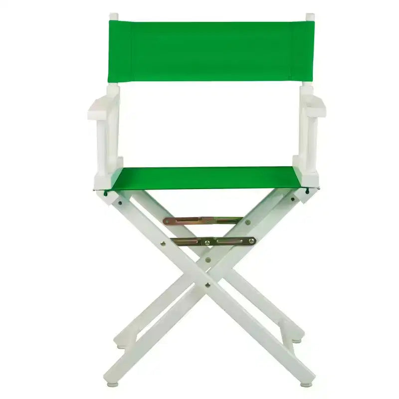Multi-Color Canvas Folding Director's Chair, White Frame, Seats 1