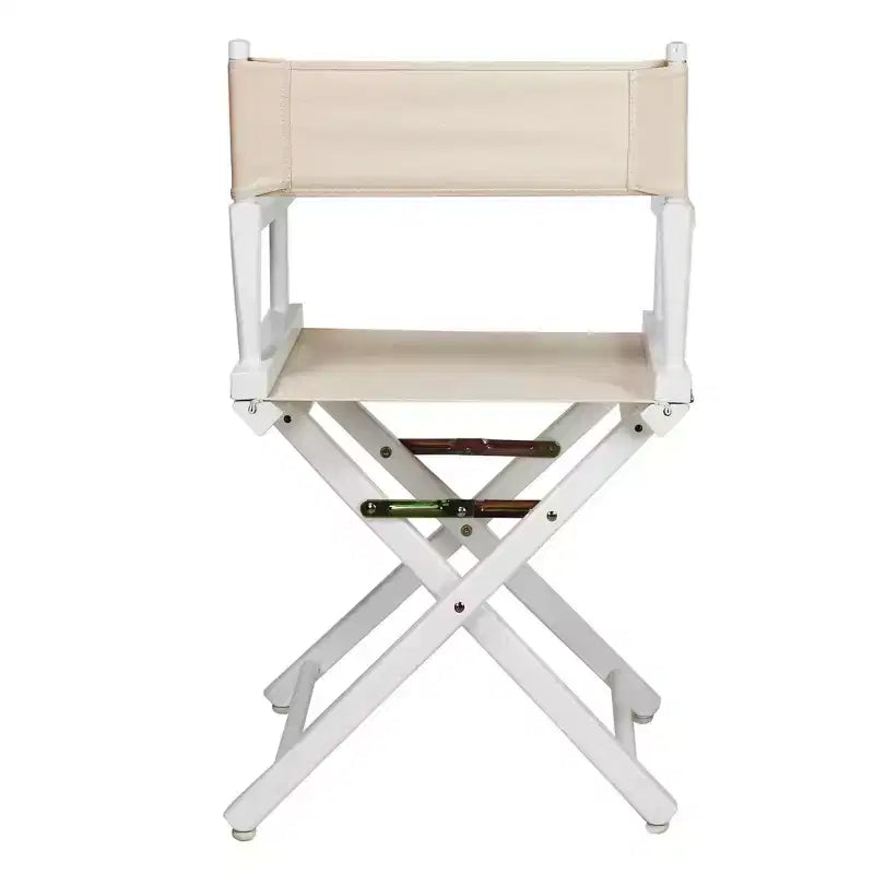 Multi-Color Canvas Folding Director's Chair, White Frame, Seats 1