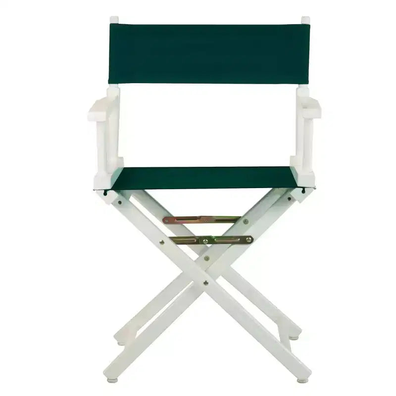 Multi-Color Canvas Folding Director's Chair, White Frame, Seats 1