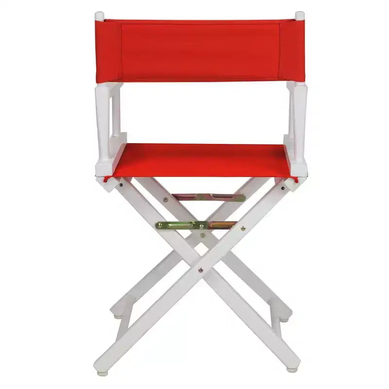 Multi-Color Canvas Folding Director's Chair, White Frame, Seats 1