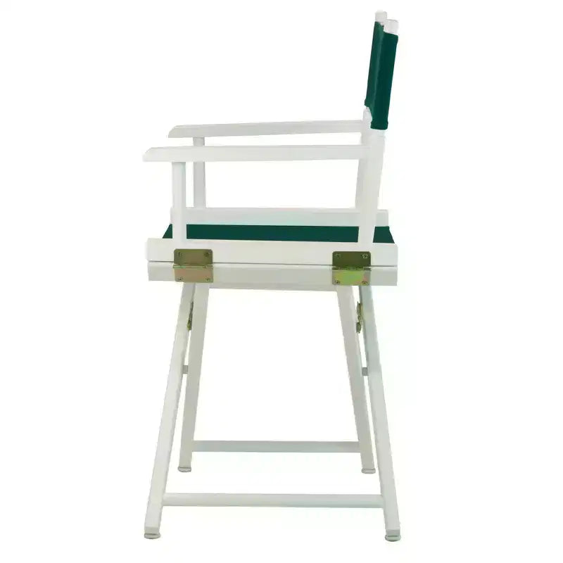 Multi-Color Canvas Folding Director's Chair, White Frame, Seats 1