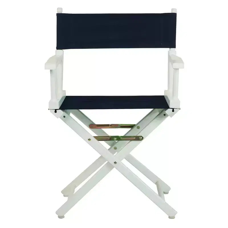 Multi-Color Canvas Folding Director's Chair, White Frame, Seats 1