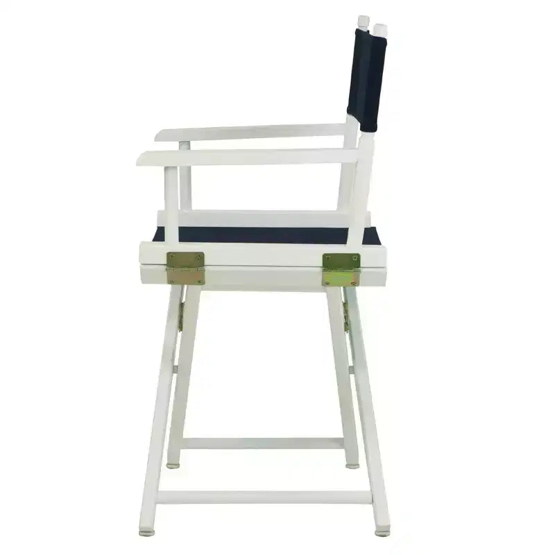 Multi-Color Canvas Folding Director's Chair, White Frame, Seats 1
