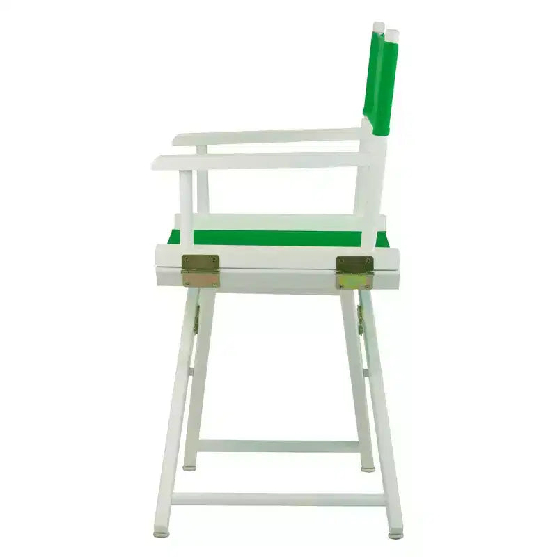 Multi-Color Canvas Folding Director's Chair, White Frame, Seats 1