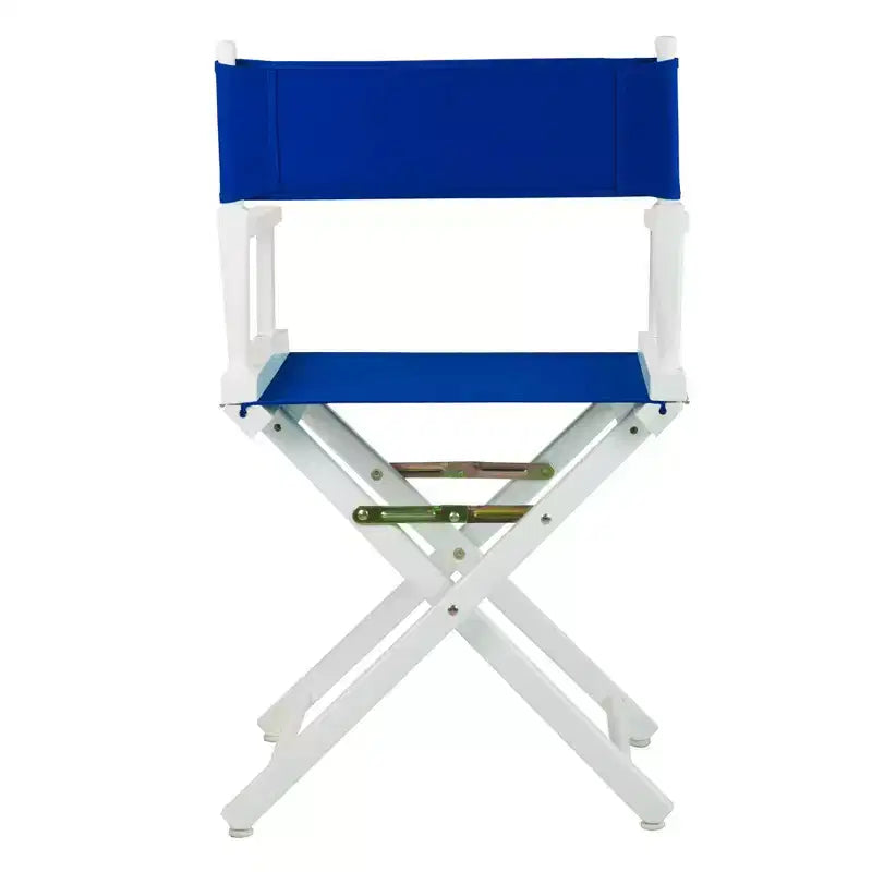Multi-Color Canvas Folding Director's Chair, White Frame, Seats 1