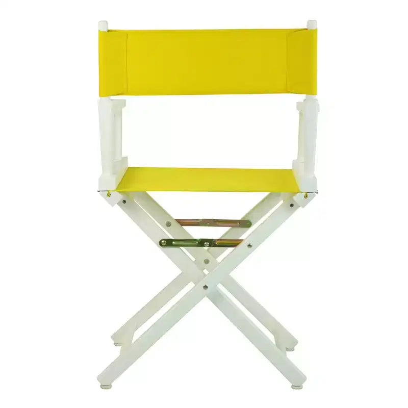 Multi-Color Canvas Folding Director's Chair, White Frame, Seats 1