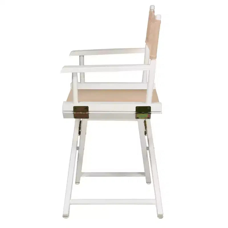Multi-Color Canvas Folding Director's Chair, White Frame, Seats 1