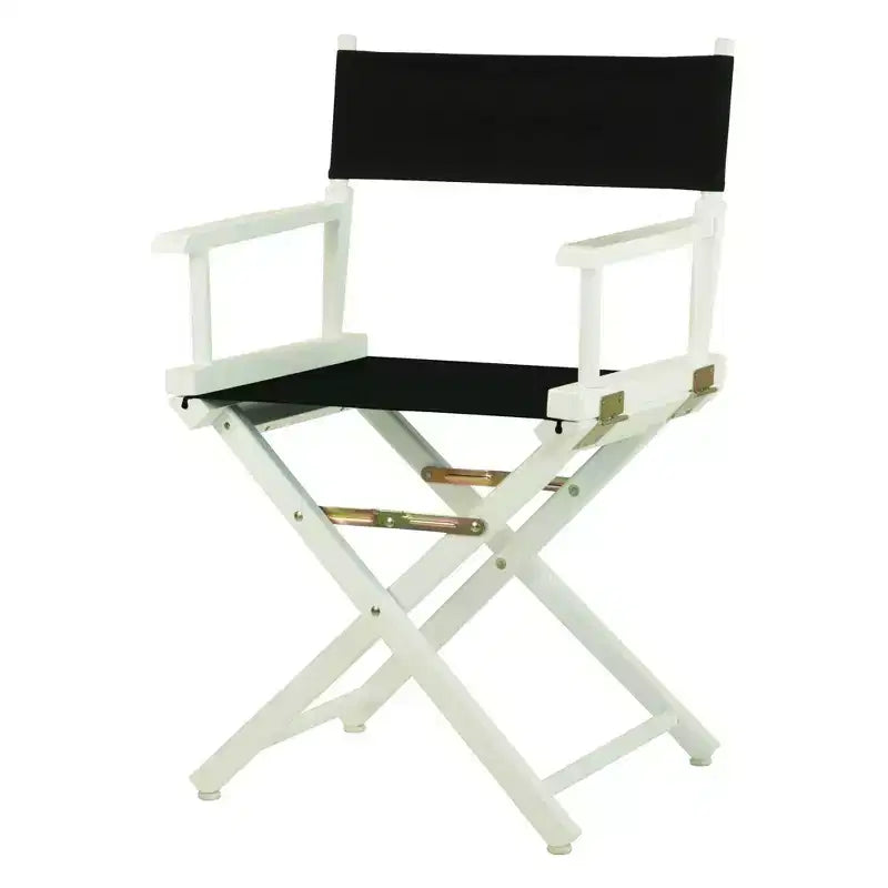 Multi-Color Canvas Folding Director's Chair, White Frame, Seats 1