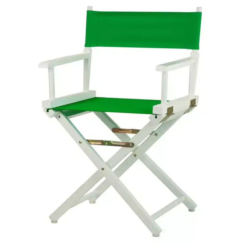 Multi-Color Canvas Folding Director's Chair, White Frame, Seats 1