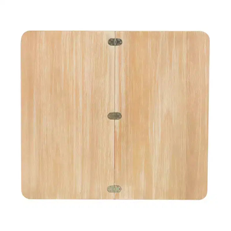 Ensemble de salle à manger pliant 3 pièces en bois massif Alberts avec rangement dissimulé – Linon : design compact et peu encombrant