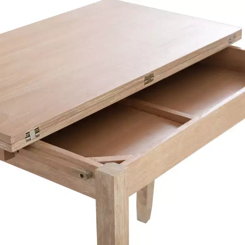 Ensemble de salle à manger pliant 3 pièces en bois massif Alberts avec rangement dissimulé – Linon : design compact et peu encombrant