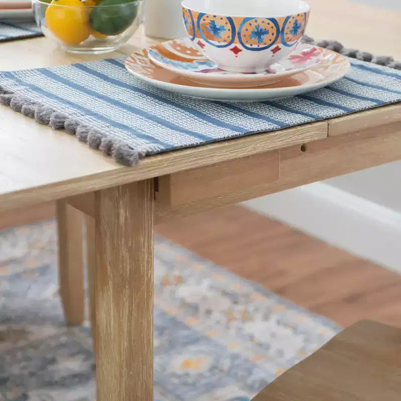Ensemble de salle à manger pliant 3 pièces en bois massif Alberts avec rangement dissimulé – Linon : design compact et peu encombrant