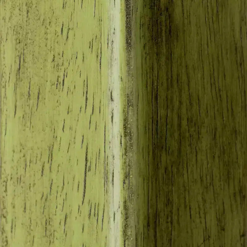 24" Round Backless Counter Stool, Rustic Green & Brown, Seats 1