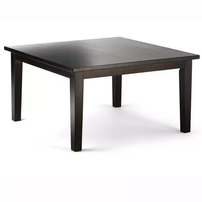 Ensemble de salle à manger 9 pièces Franklin en bois massif marron - WyndenHall : Table carrée, 8 chaises Parsons