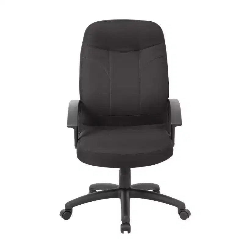 Black Fabric High-Back Manager's Chair, Swivel, for 1 Person