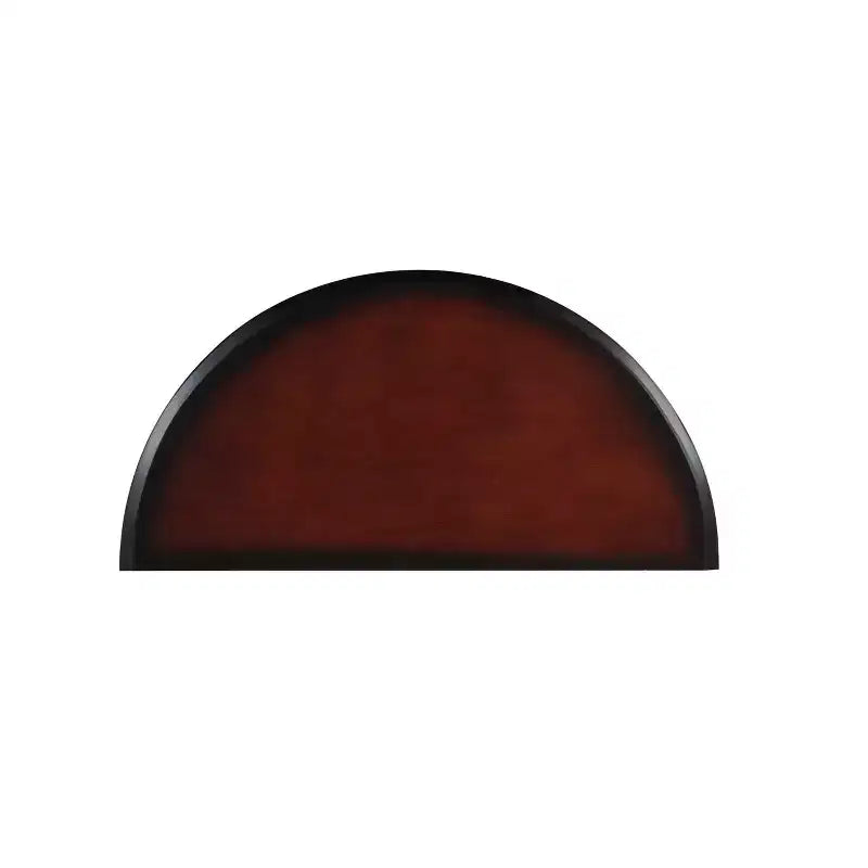 Black Cherry & Black Half-Moon Console Table, Single