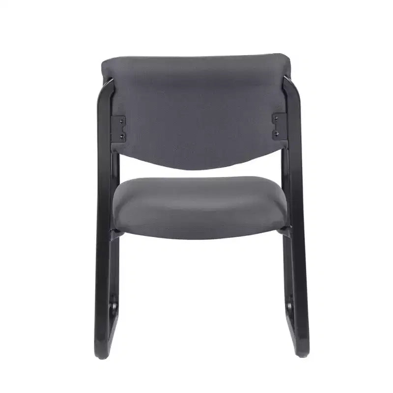 Black Fabric Sled Base Guest Chair, Seats 1