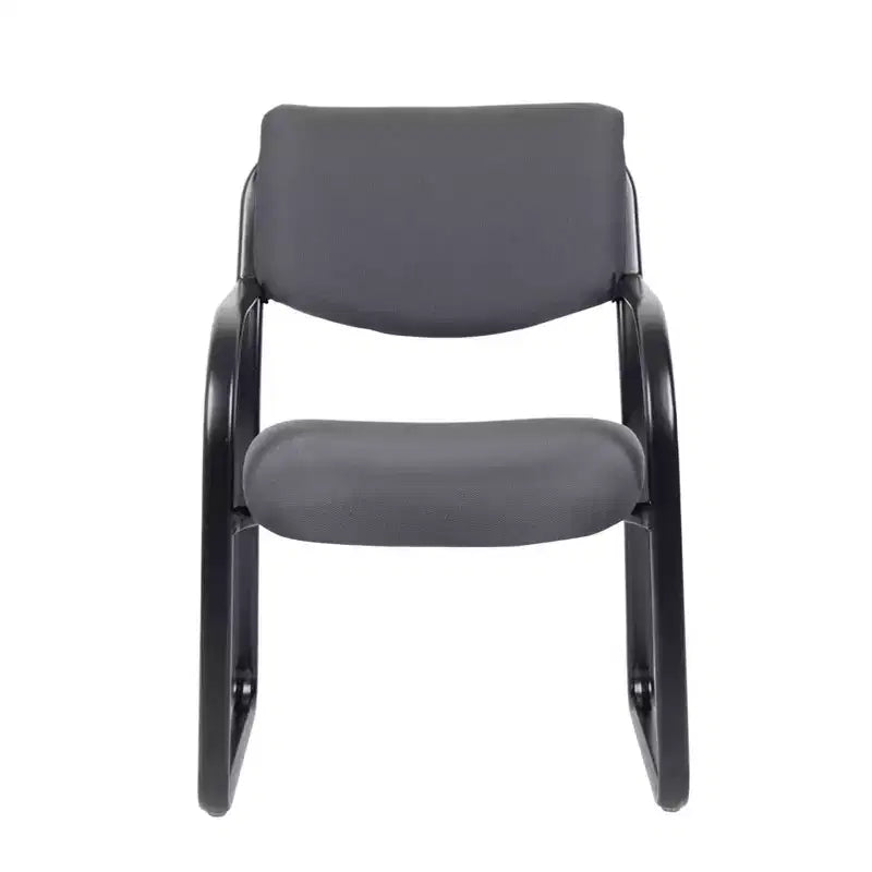 Black Fabric Sled Base Guest Chair, Seats 1