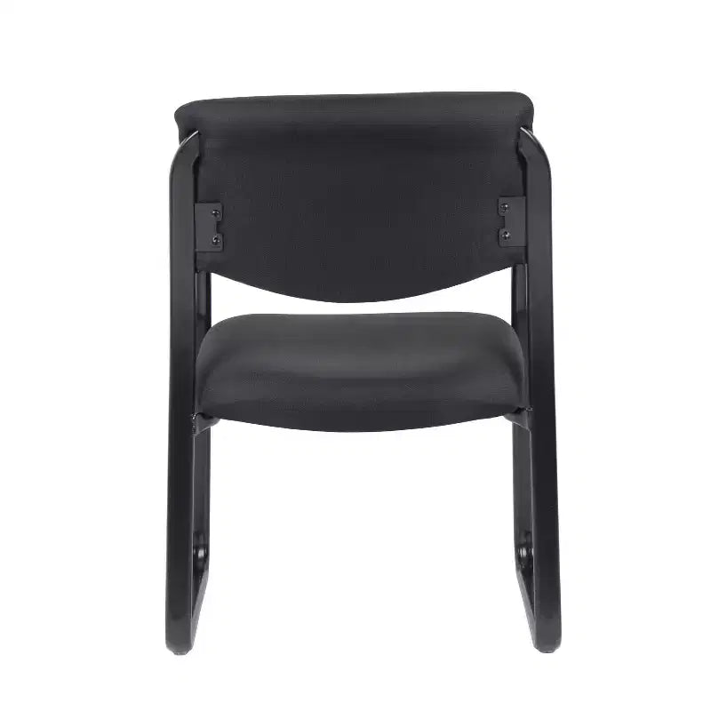 Black Fabric Sled Base Guest Chair, Seats 1