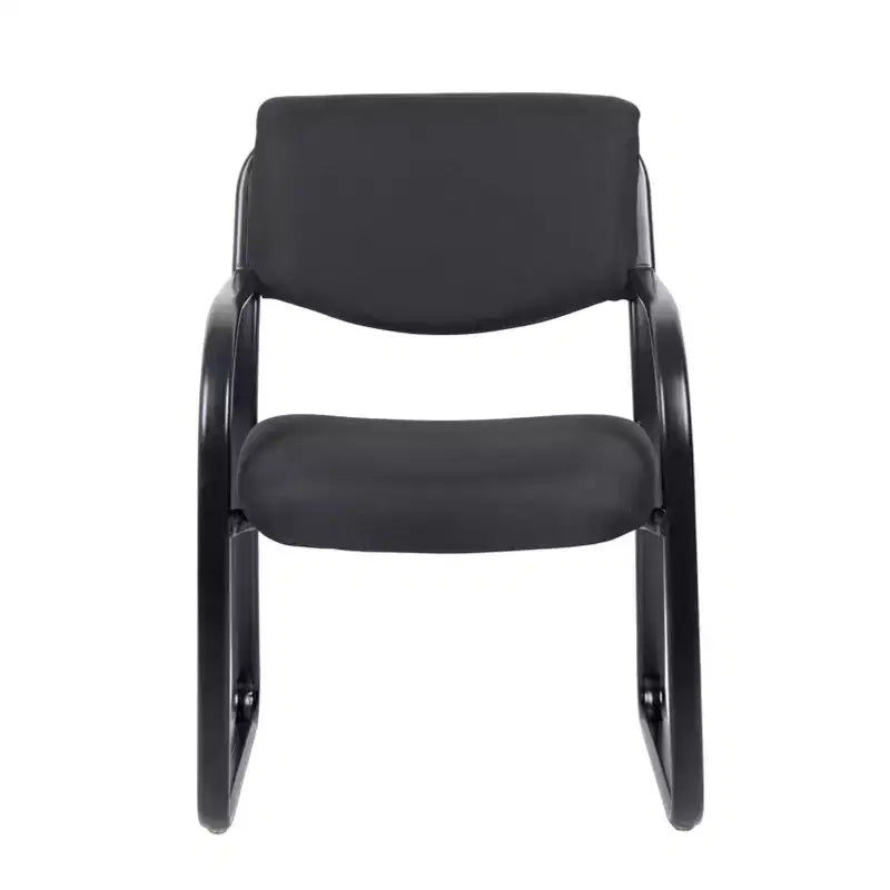 Black Fabric Sled Base Guest Chair, Seats 1