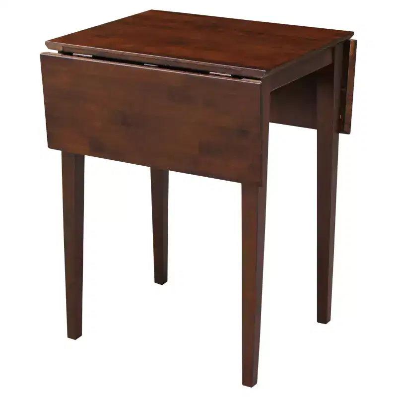 Espresso Drop Leaf Dining Table, Seats 4