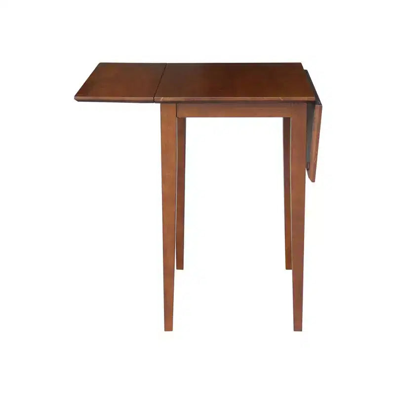 Espresso Drop Leaf Dining Table, Seats 4