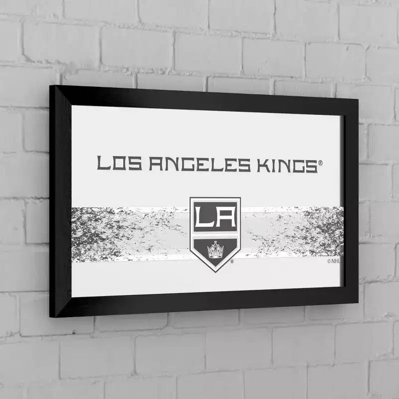 Multi-Team Black Framed Logo Mirror – Wall Mount, 1 Panel