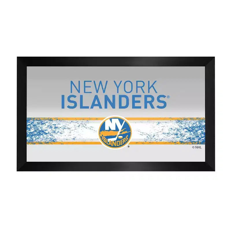 Multi-Team Black Framed Logo Mirror – Wall Mount, 1 Panel