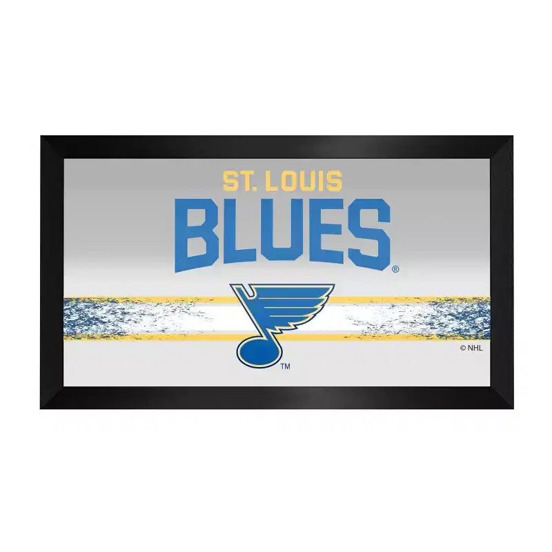 Multi-Team Black Framed Logo Mirror – Wall Mount, 1 Panel