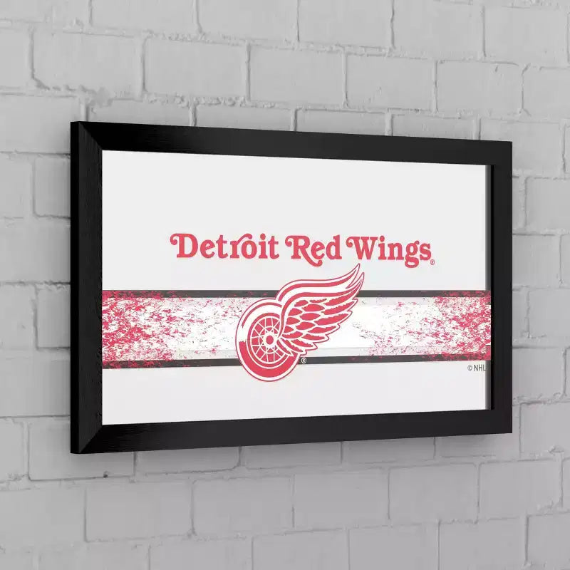 Multi-Team Black Framed Logo Mirror – Wall Mount, 1 Panel