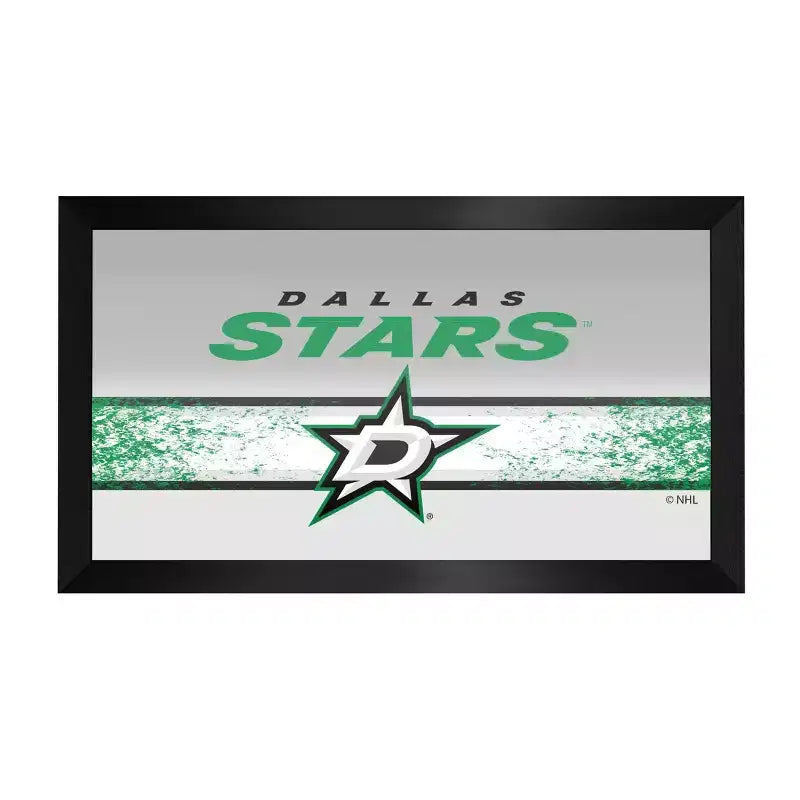 Multi-Team Black Framed Logo Mirror – Wall Mount, 1 Panel