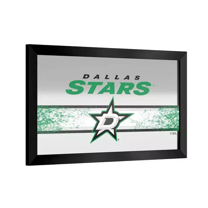 Multi-Team Black Framed Logo Mirror – Wall Mount, 1 Panel