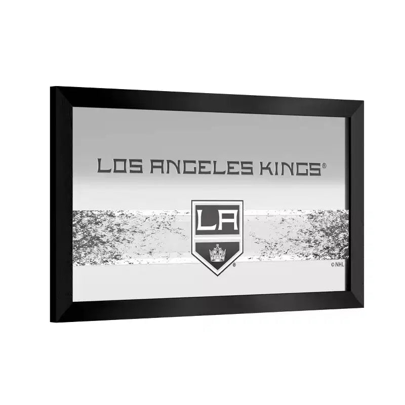 Multi-Team Black Framed Logo Mirror – Wall Mount, 1 Panel