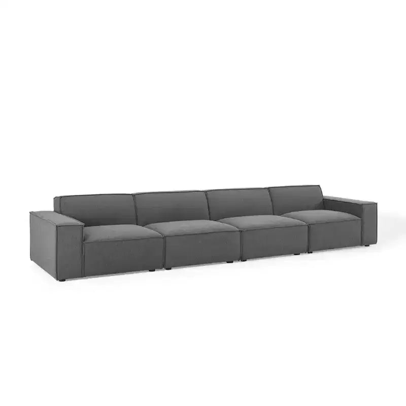 Canapé sectionnel 4 places Restore avec pouf - Modway