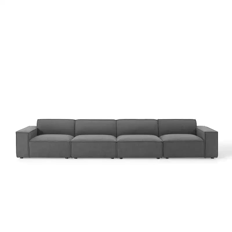 Canapé sectionnel 4 places Restore avec pouf - Modway