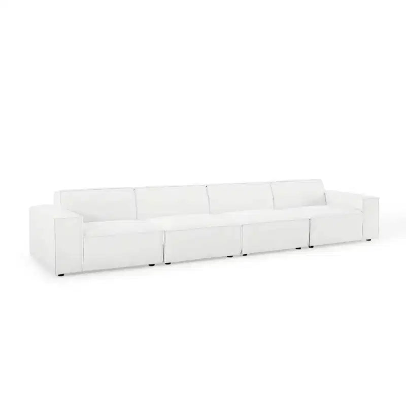Canapé sectionnel 4 places Restore avec pouf - Modway