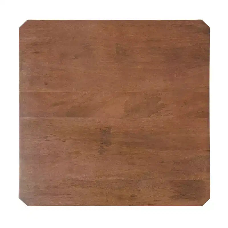 Walnut Brown Square 2-Tier Coffee Table, 1-Piece