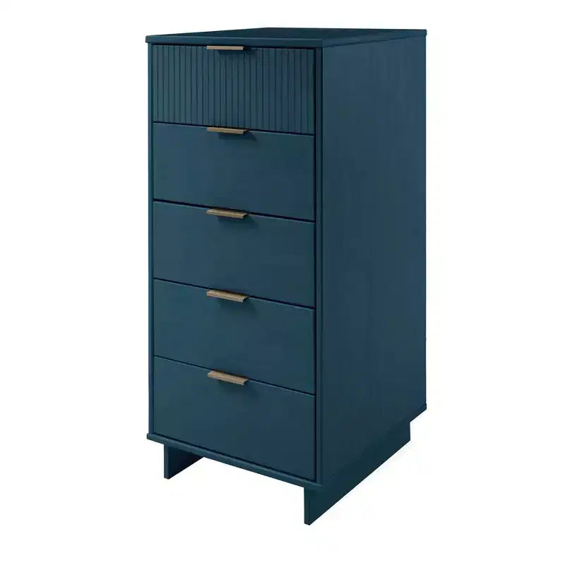 Ensemble de chambre à coucher 3 pièces Manhattan Comfort Granville : commode étroite, commode et table de chevet