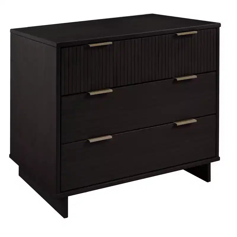 Ensemble de chambre à coucher 3 pièces Manhattan Comfort Granville : commode étroite, commode et table de chevet