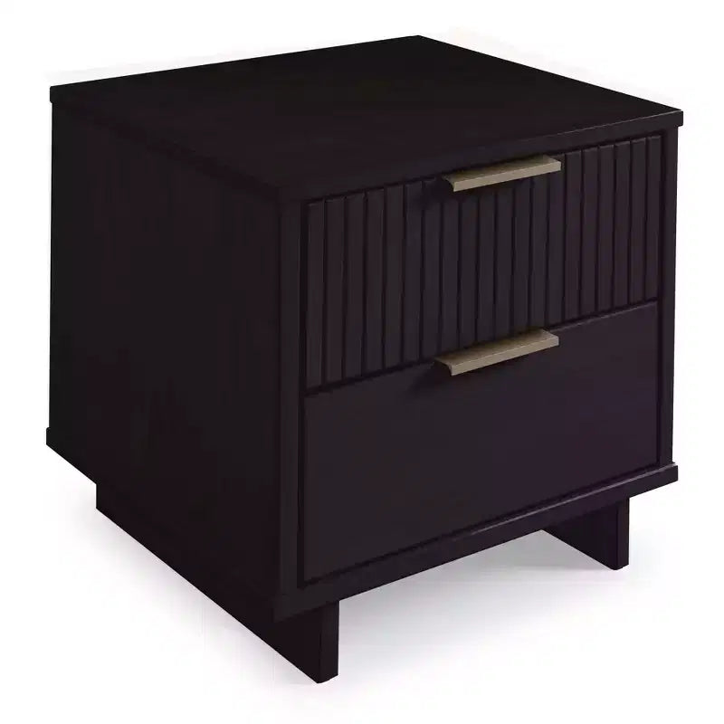 Ensemble de chambre à coucher 3 pièces Manhattan Comfort Granville : commode étroite, commode et table de chevet