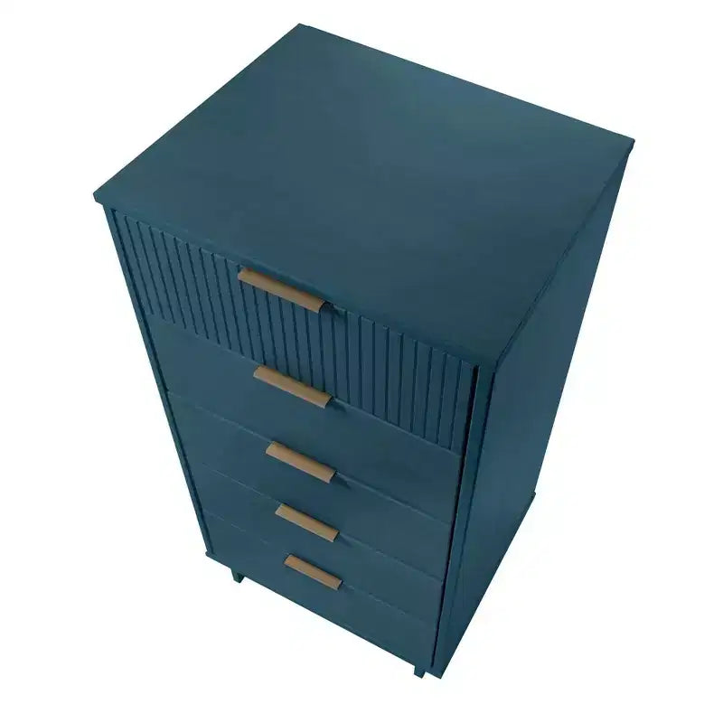 Ensemble de chambre à coucher 3 pièces Manhattan Comfort Granville : commode étroite, commode et table de chevet
