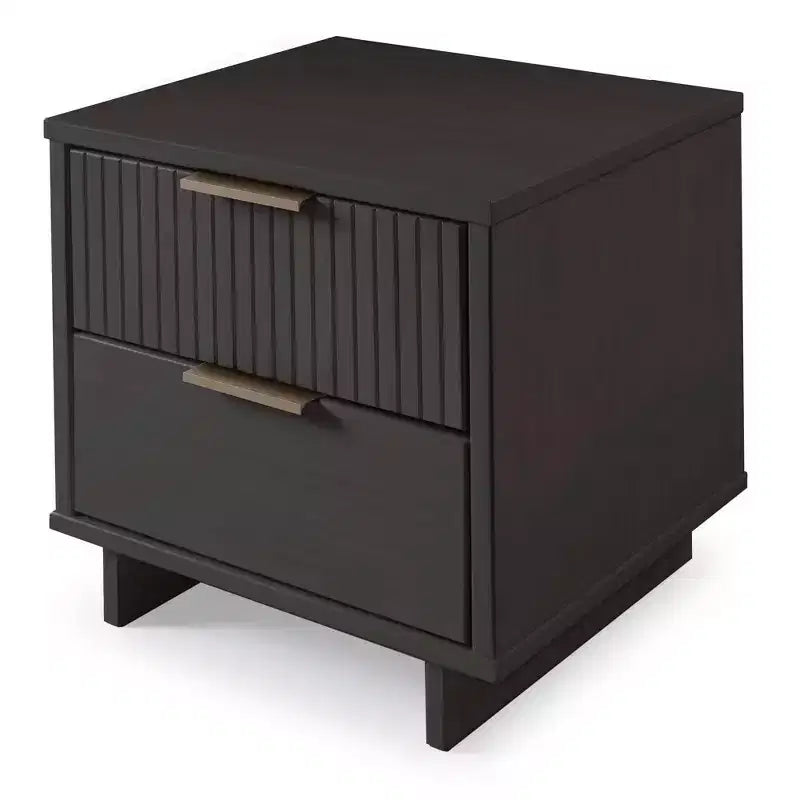 Ensemble de chambre à coucher 3 pièces Manhattan Comfort Granville : commode étroite, commode et table de chevet
