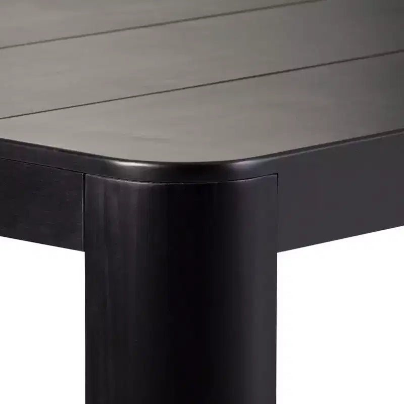 Ensemble table à manger moderne en bois massif Plank+Beam 72 avec 2 bancs