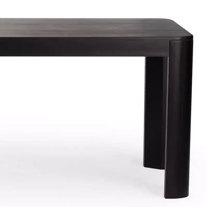 Ensemble table à manger moderne en bois massif Plank+Beam 72 avec 2 bancs